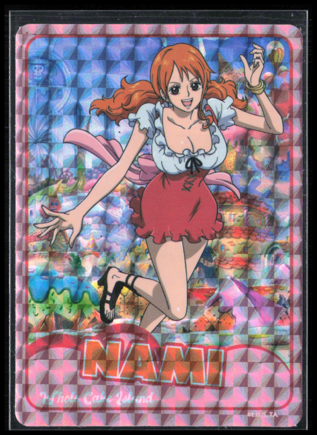 Nami Whole Cake Island Pink Sticker (One Piece)