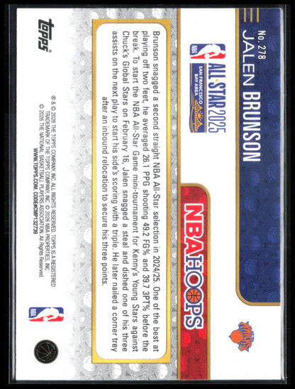 Jalen Brunson Basketball Parallel