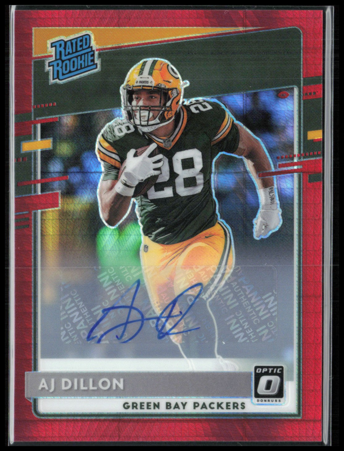AJ Dillon RC Auto Red Hyper 2020 Optic