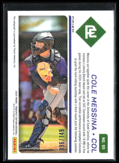 Cole Messina Auto Prospect Ticket /149