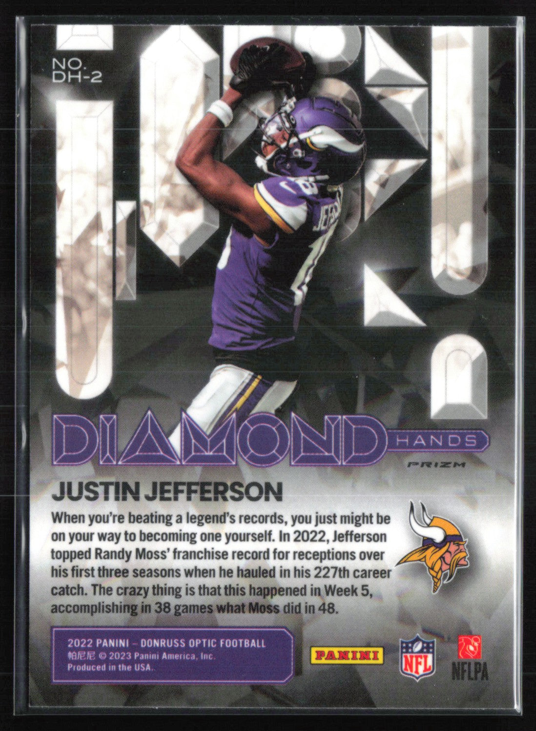 Justin Jefferson Diamond Hands Holo