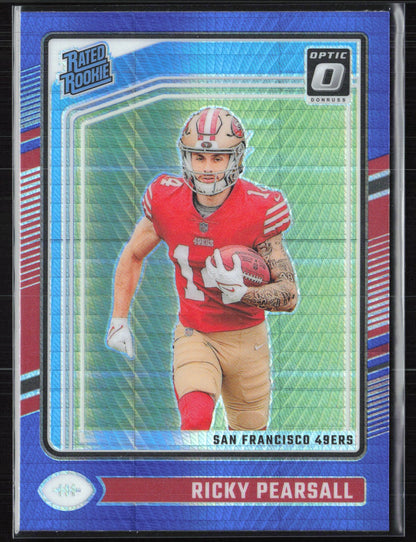 Ricky Pearsall RC Blue Hyper Optic Rated Rookie