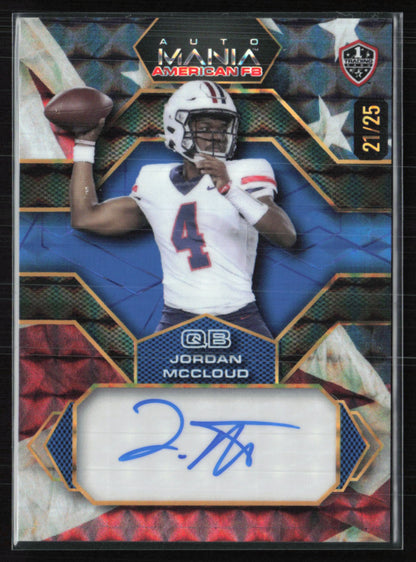 Jordan McCloud /25 Auto 2024 Wild Card