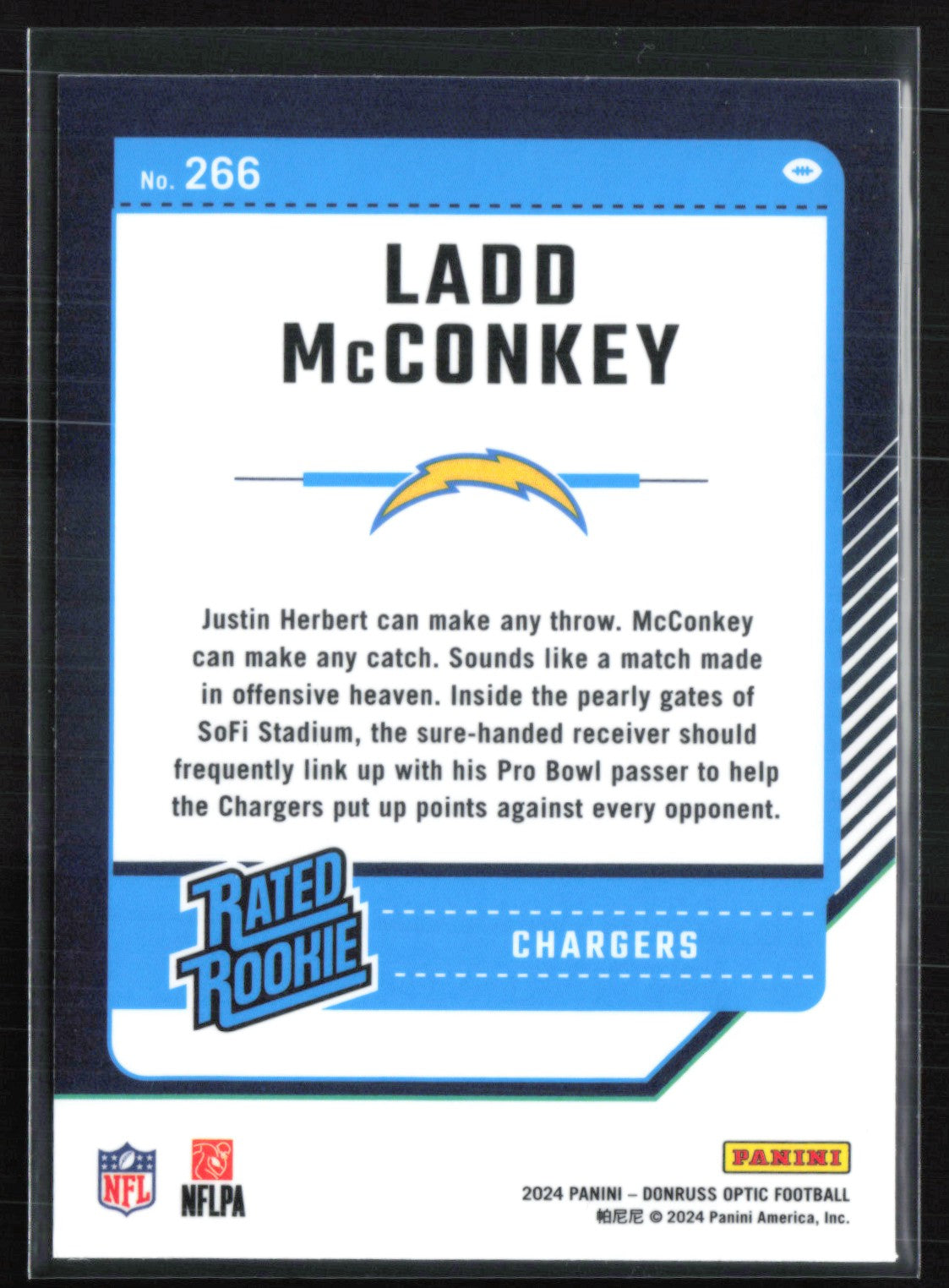 Ladd McConkey RC Optic Rated Rookie