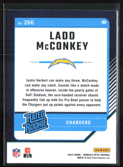 Ladd McConkey RC Optic Rated Rookie