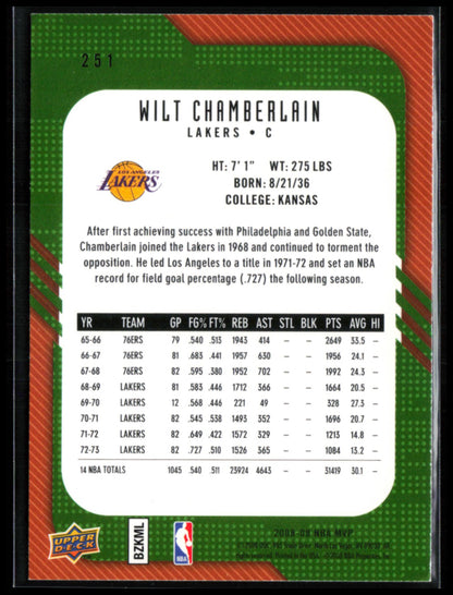 Wilt Chamberlain 2008 UD MVP