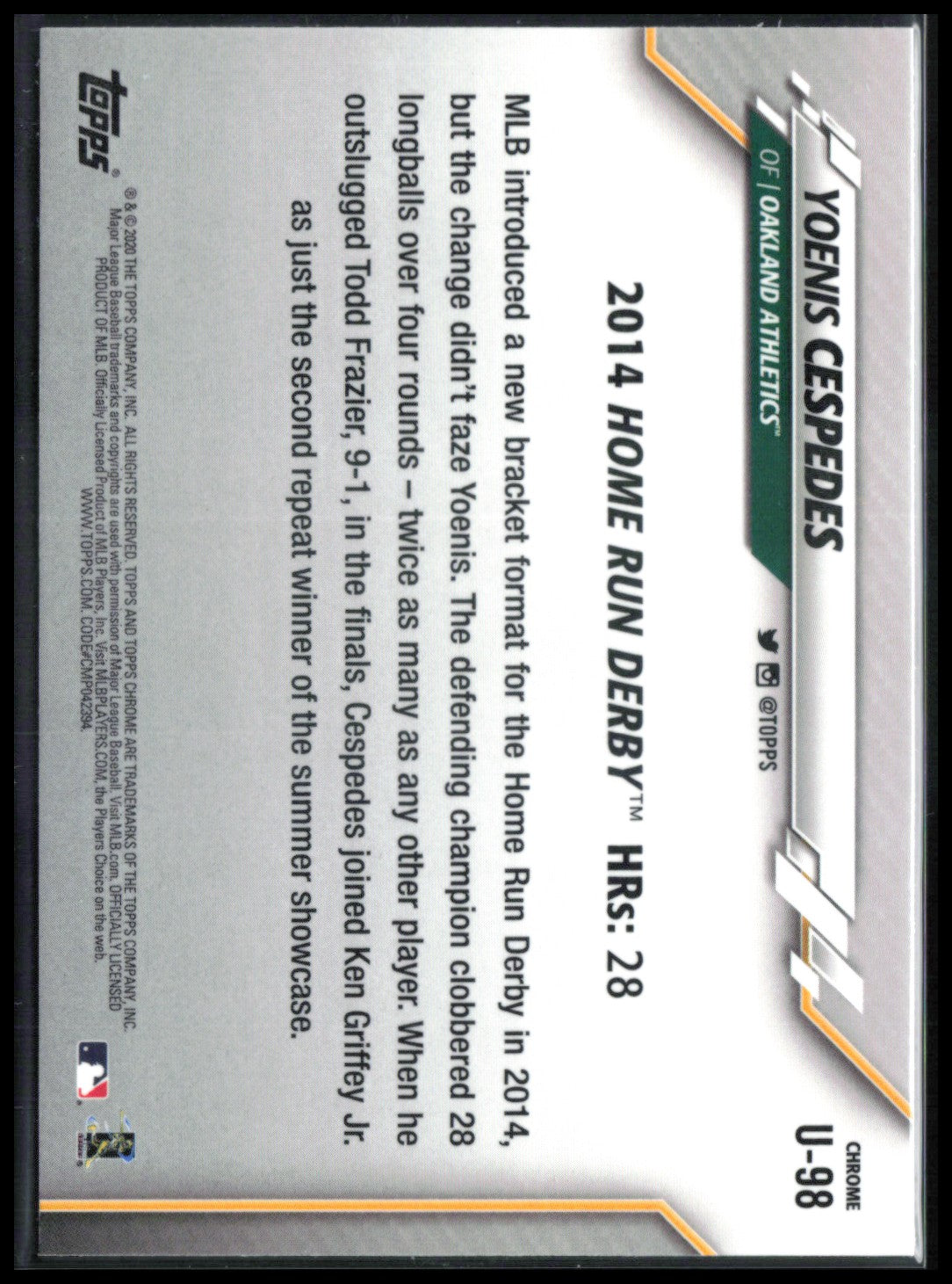 Yoenis Cespedes Pink Refractor
