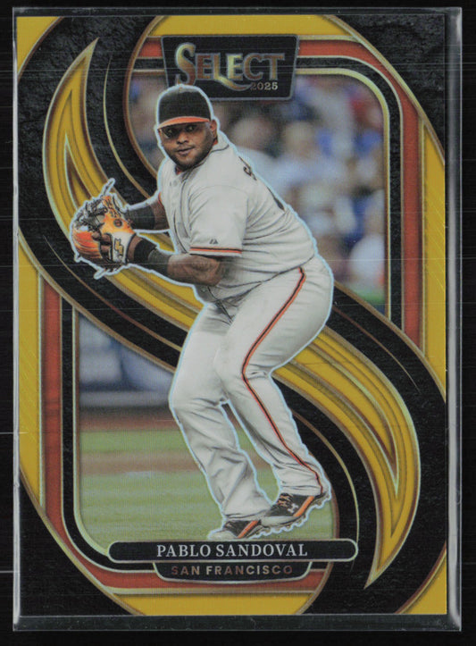 Pablo Sandoval Gold Prizm /10 Premier Level 2025 Select