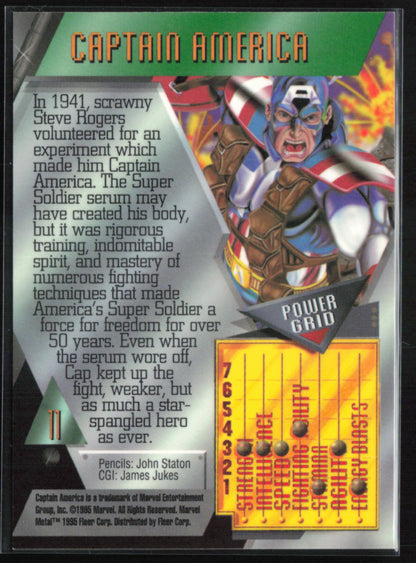 Captain America 1996 Marvel Metal