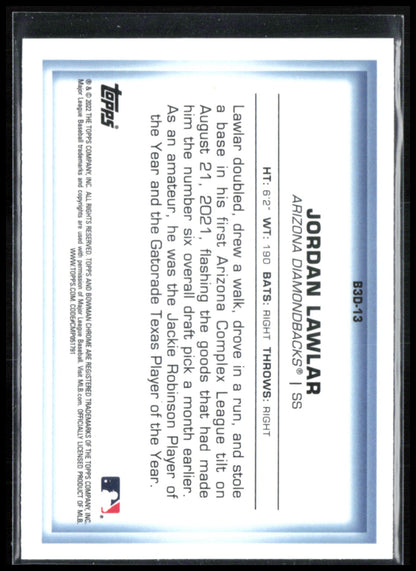 Jordan Lawlar Bowman in 3D