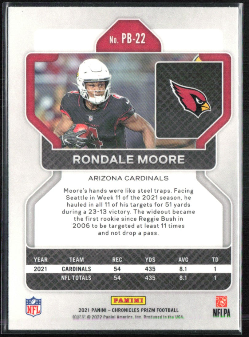 Rondale Moore RC Prizm Black