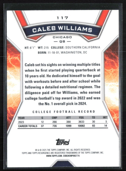 Caleb Williams RC Resurgence