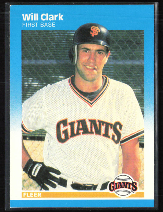 Will Clark 1987 Fleer