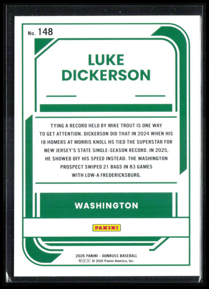 Luke Dickerson Red Blue Rated Prospect
