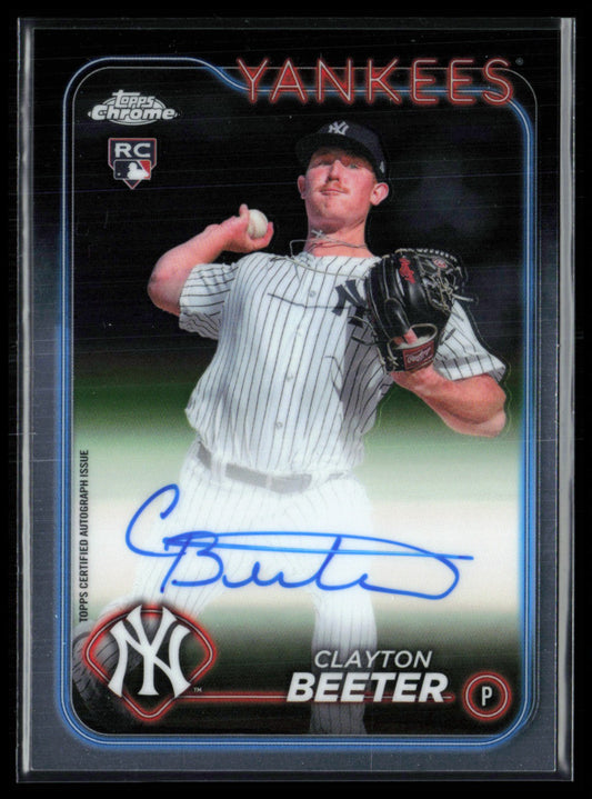 Clayton Beeter RC Auto 2024 Topps Chrome