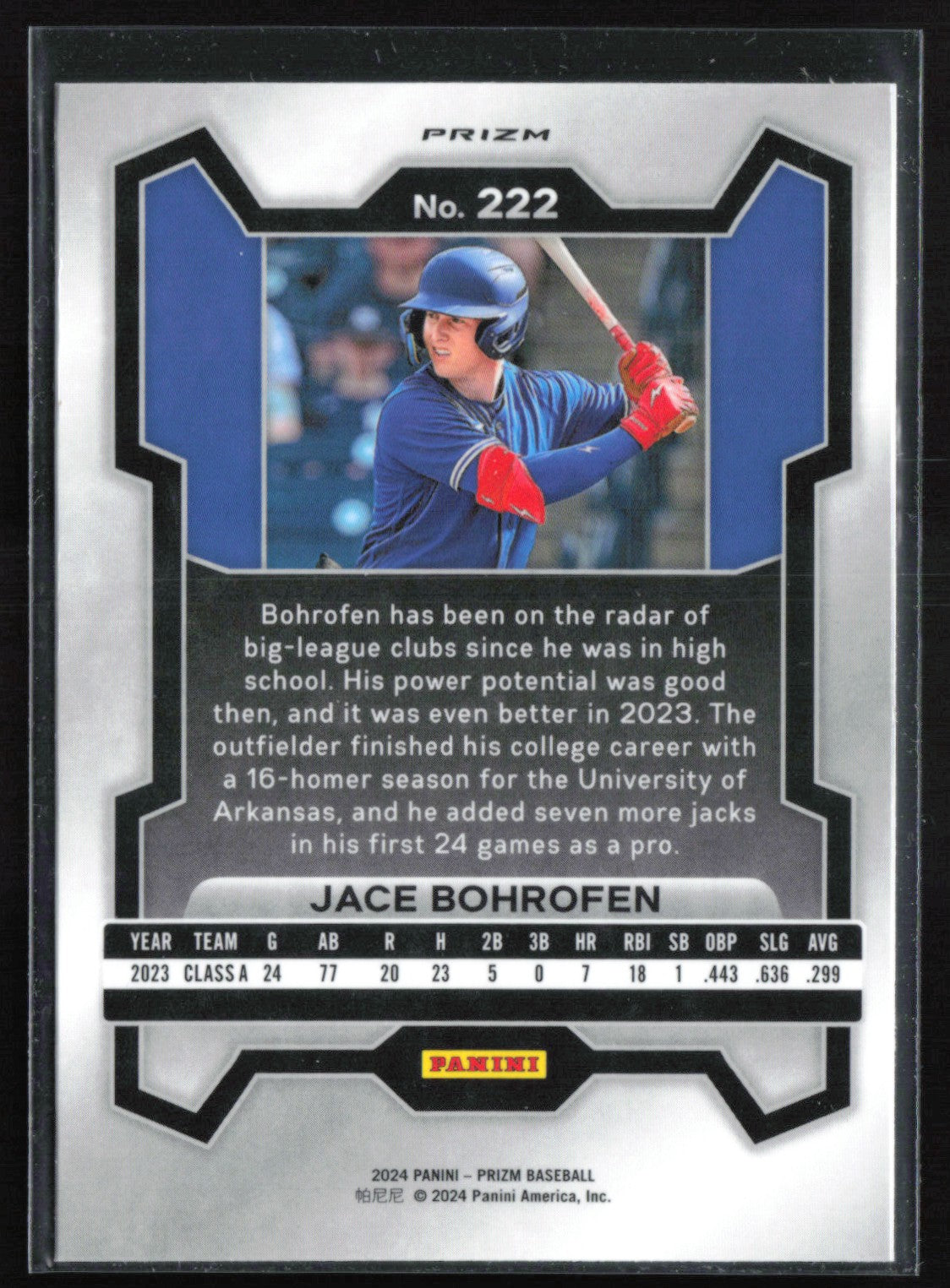 Jace Bohrofen Silver Prizm