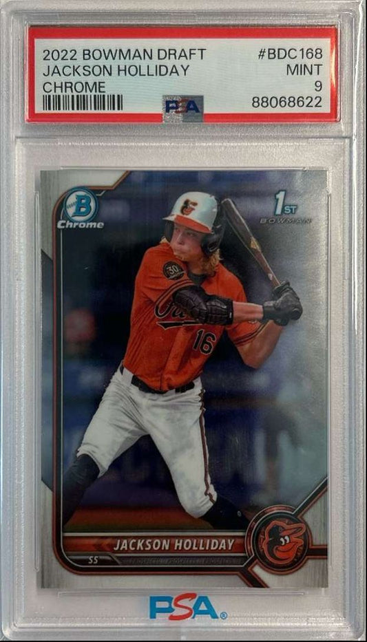 Jackson Holliday 1st Bowman Chrome PSA 9