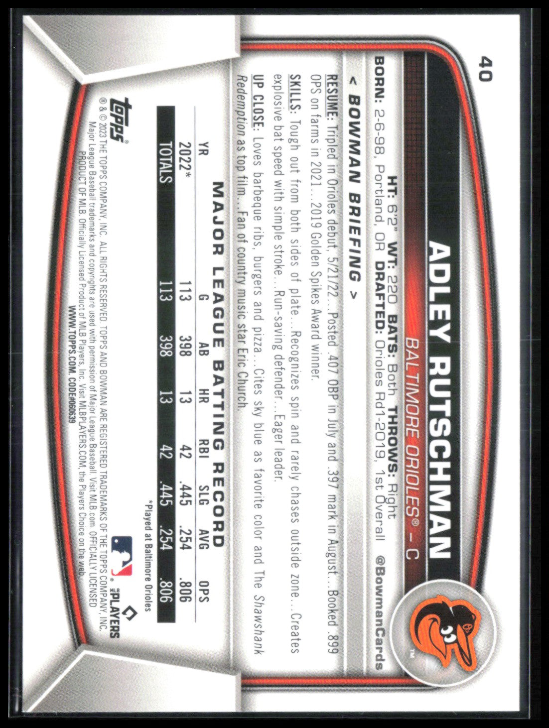 Adley Rutschman RC
