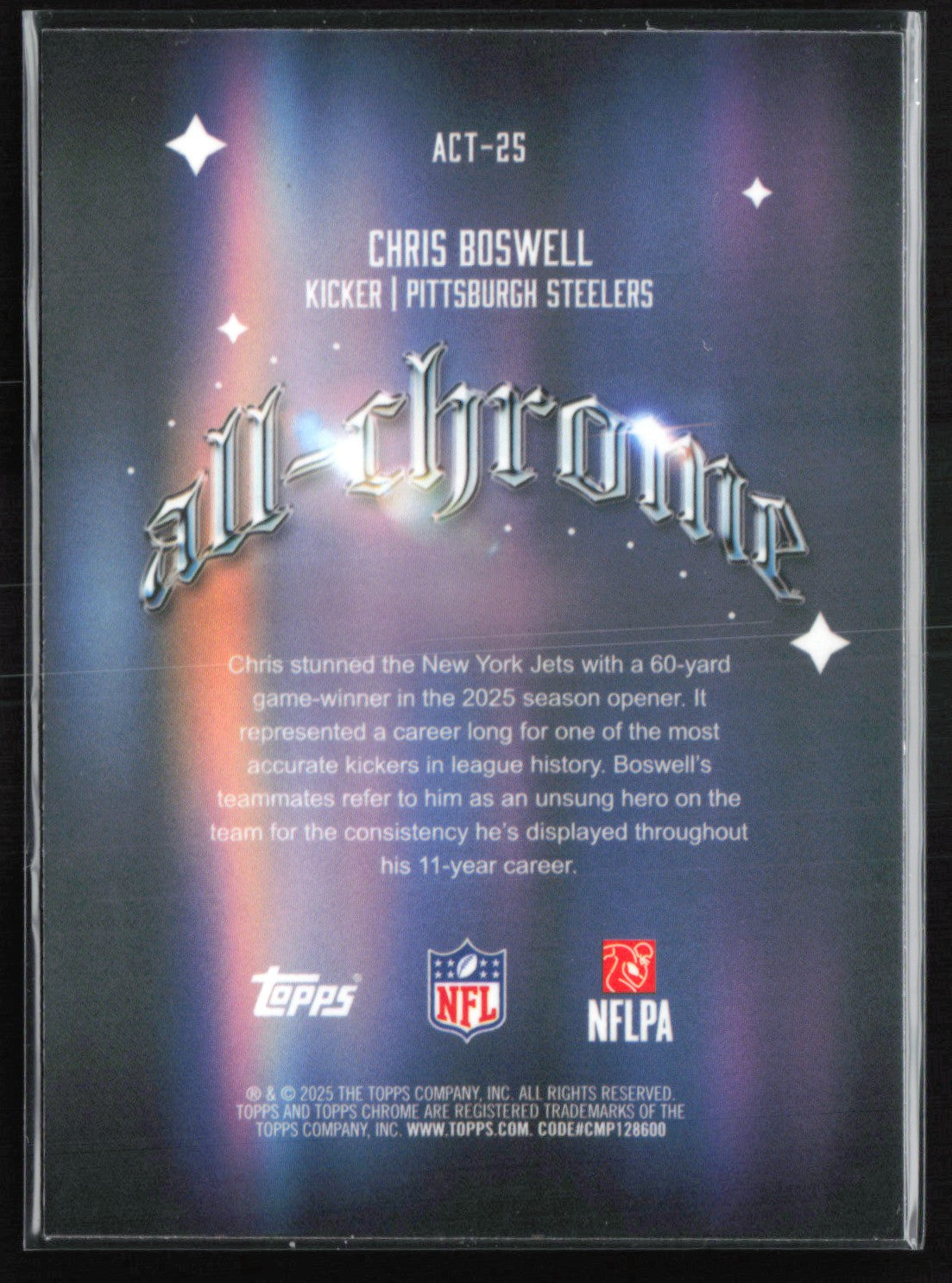 Chris Boswell All-Chrome