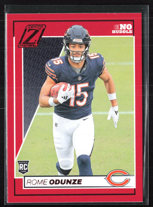 Rome Odunze RC Red No Huddle