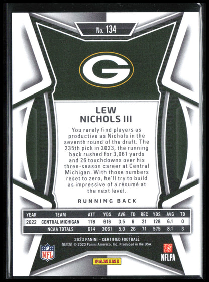 Lew Nichols III RC /50 Mirror Teal