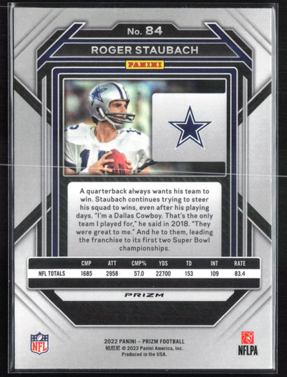 Roger Staubach Light Blue Prizm