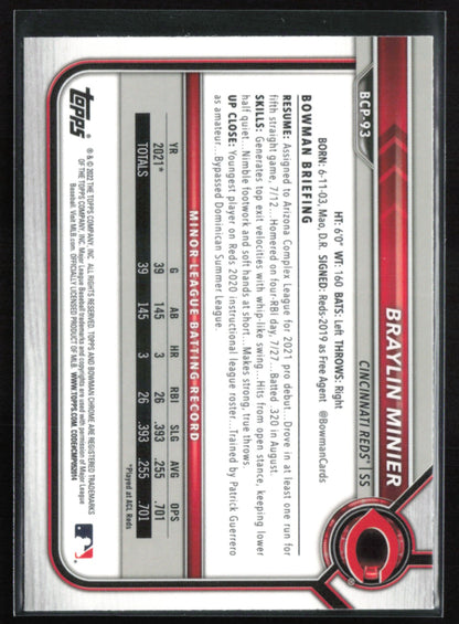 Braylin Minier 1st Bowman Mojo