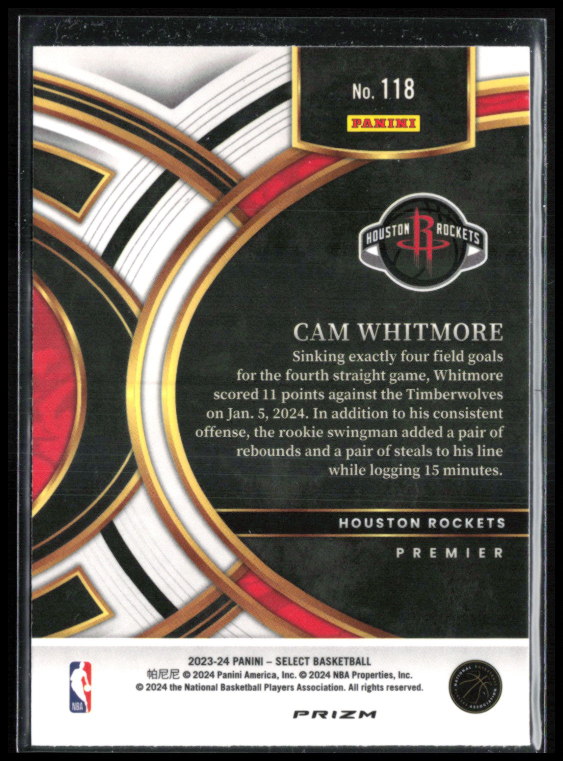 Cam Whitmore RC Silver