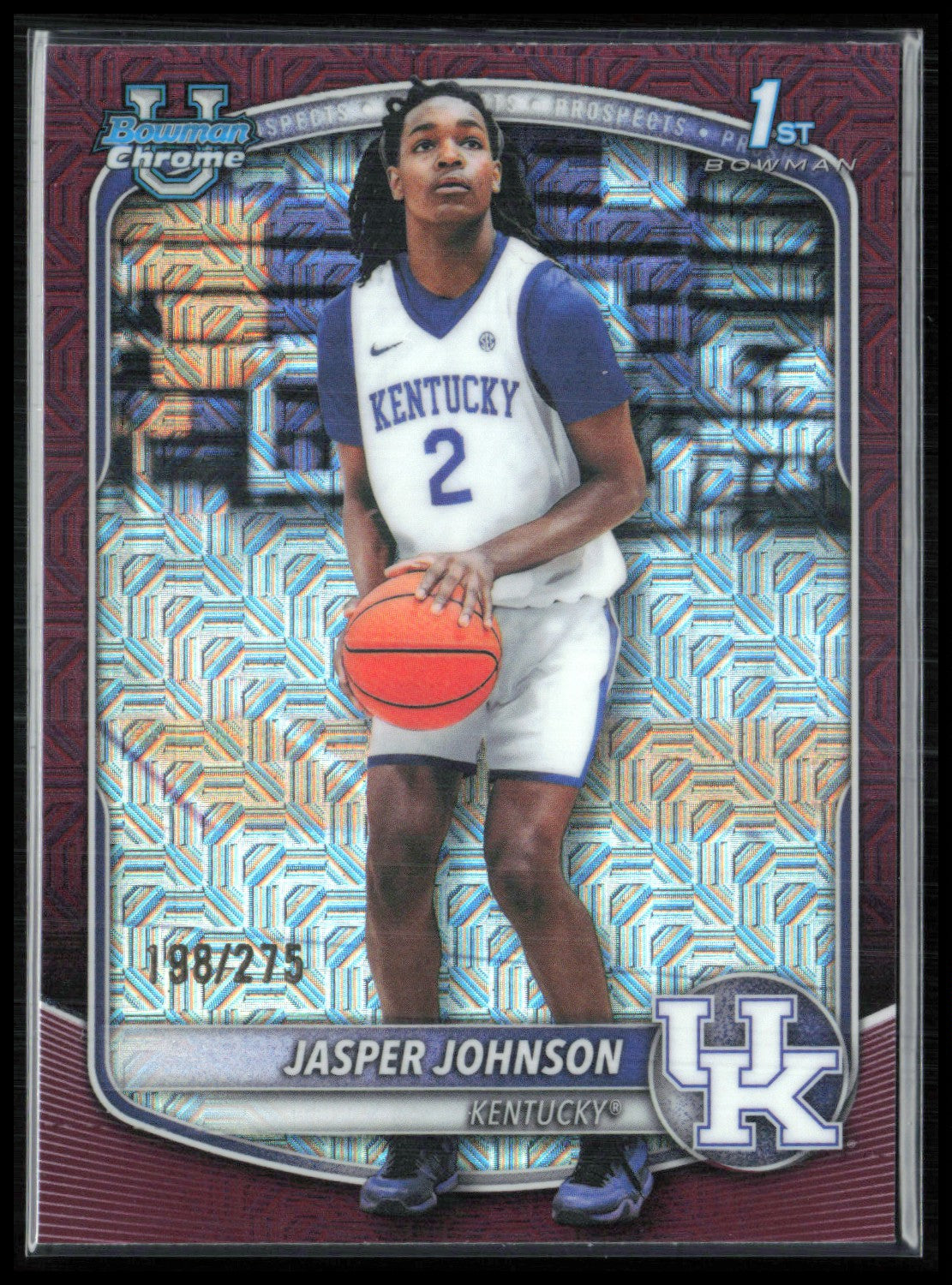 Jasper Johnson 1st Bowman Maroon Mojo /275