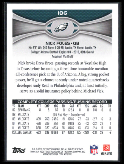 Nick Foles RC