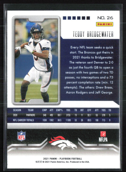 Teddy Bridgewater Mosaic Parallel