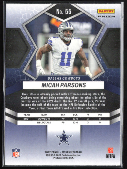Micah Parsons Orange Mosaic