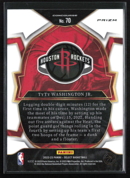 TyTy Washington Jr. RC Orange Flash