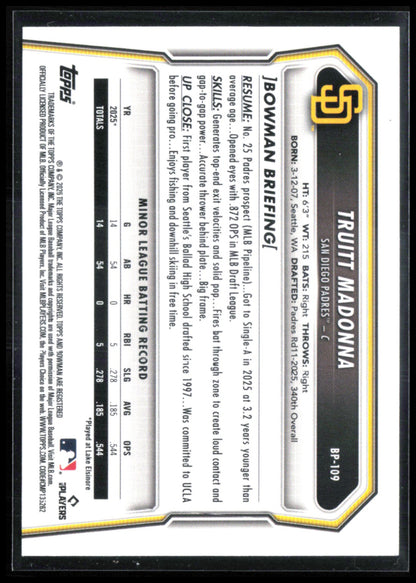 Truitt Madonna 1st Bowman Fuchsia /299