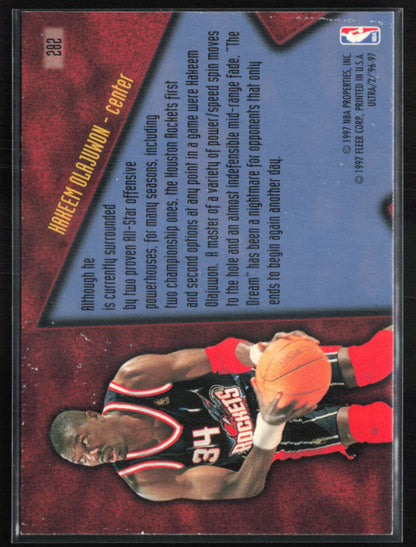 Hakeem Olajuwon Step-It-Up 1996-97 Fleer Ultra