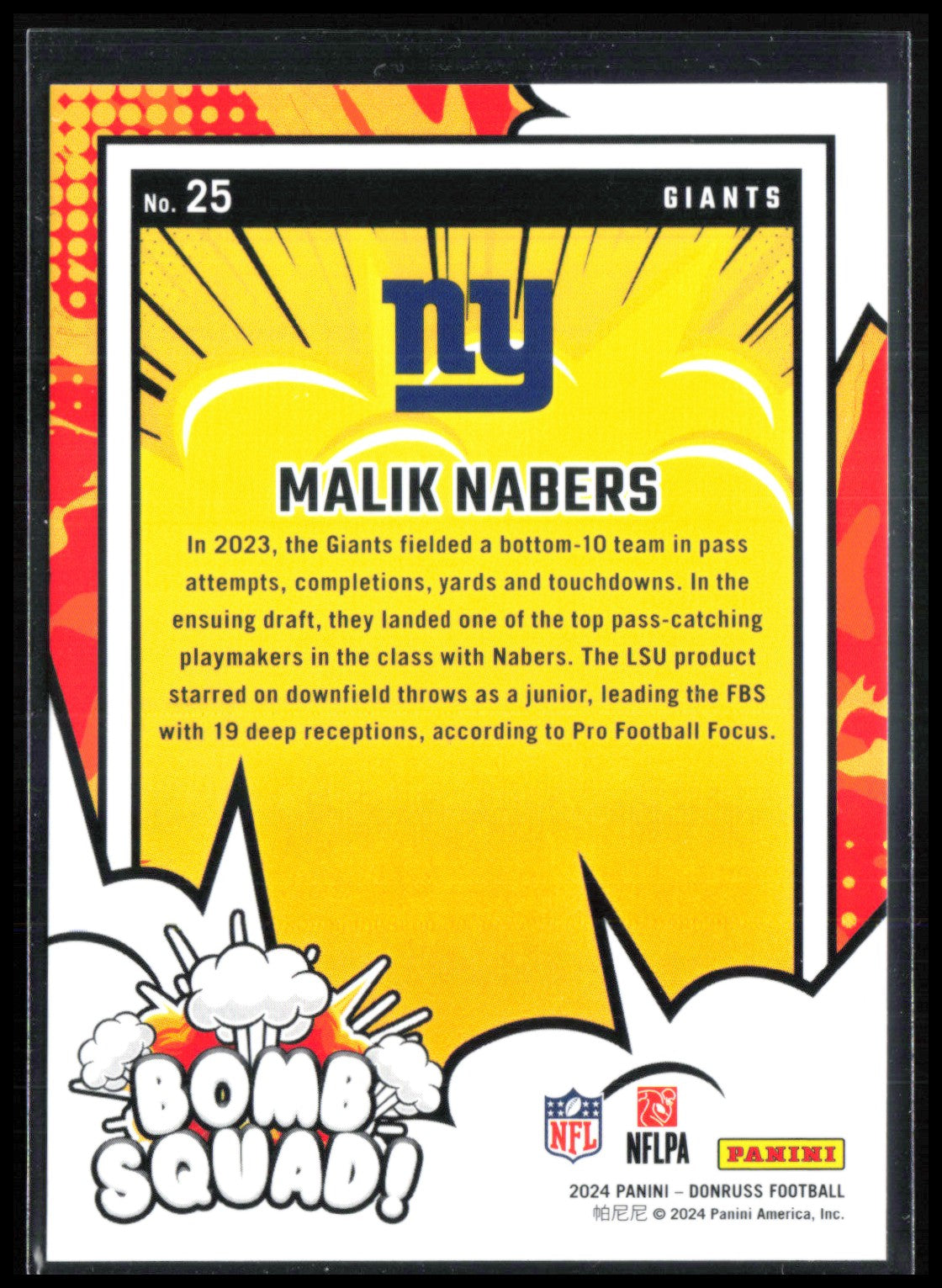 Malik Nabers Bomb Squad!