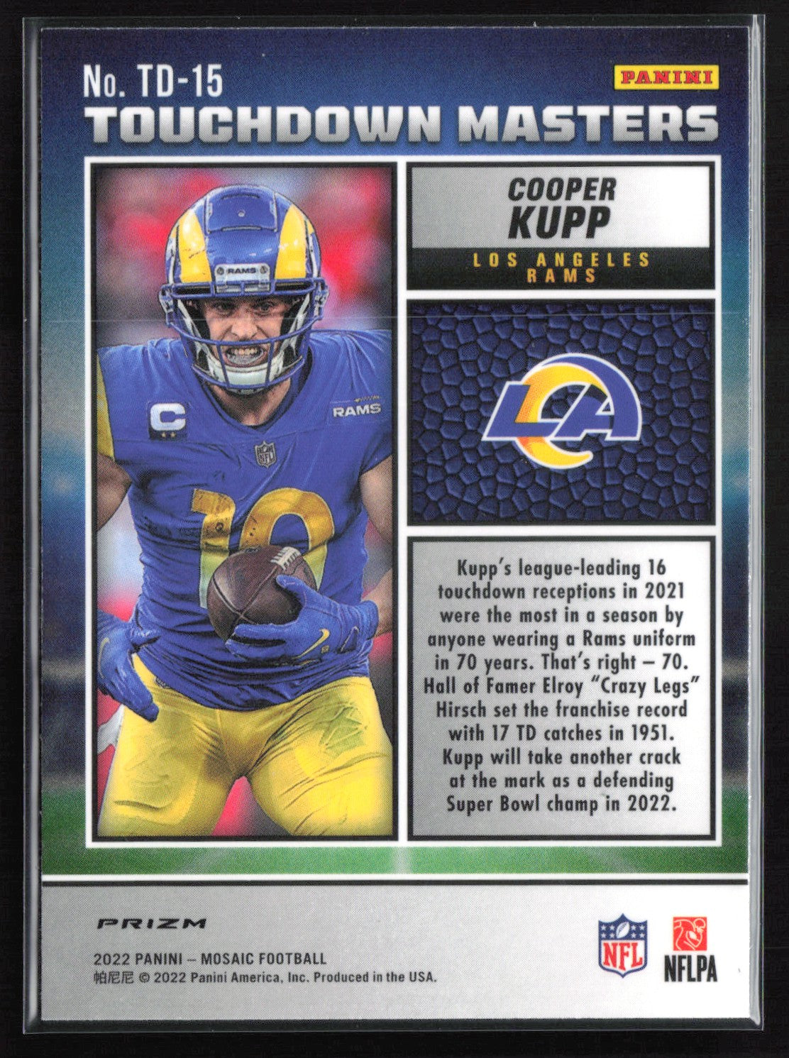 Cooper Kupp Green Mosaic