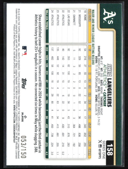 Shea Langeliers Blue /150