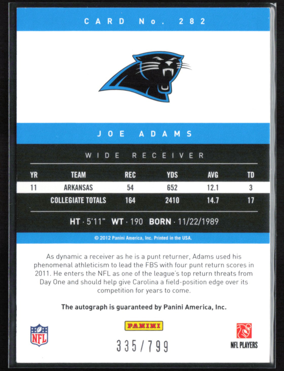 Joe Adams RC Auto /799