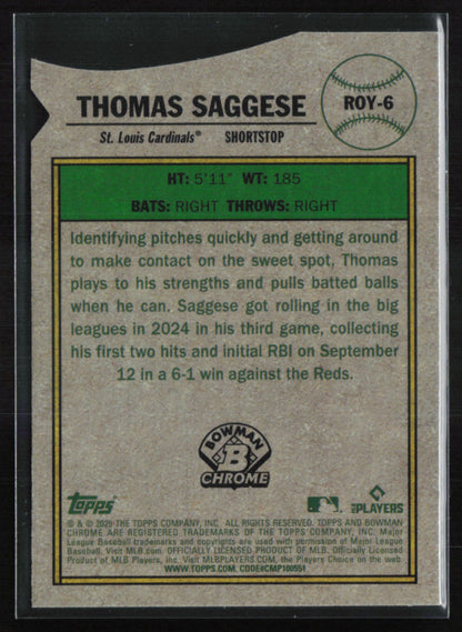 Thomas Saggese RC Rookie Cup