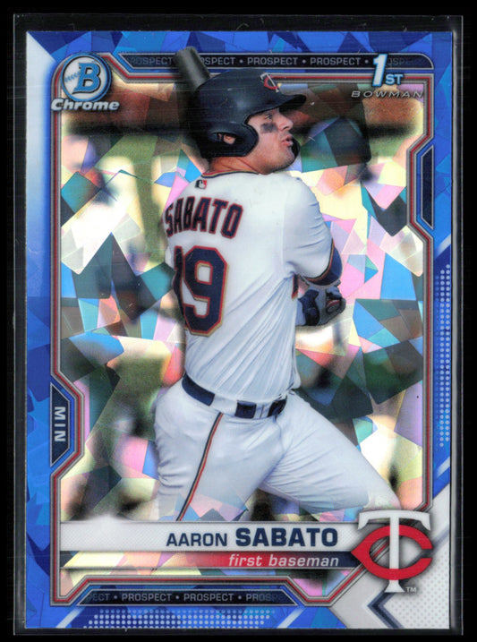 Aaron Sabato 1st Bowman Sapphire