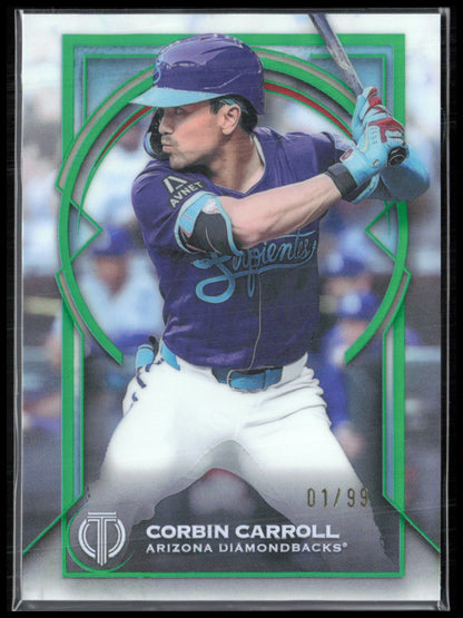 Corbin Carroll 01/99 Green 2026 Topps Tribute