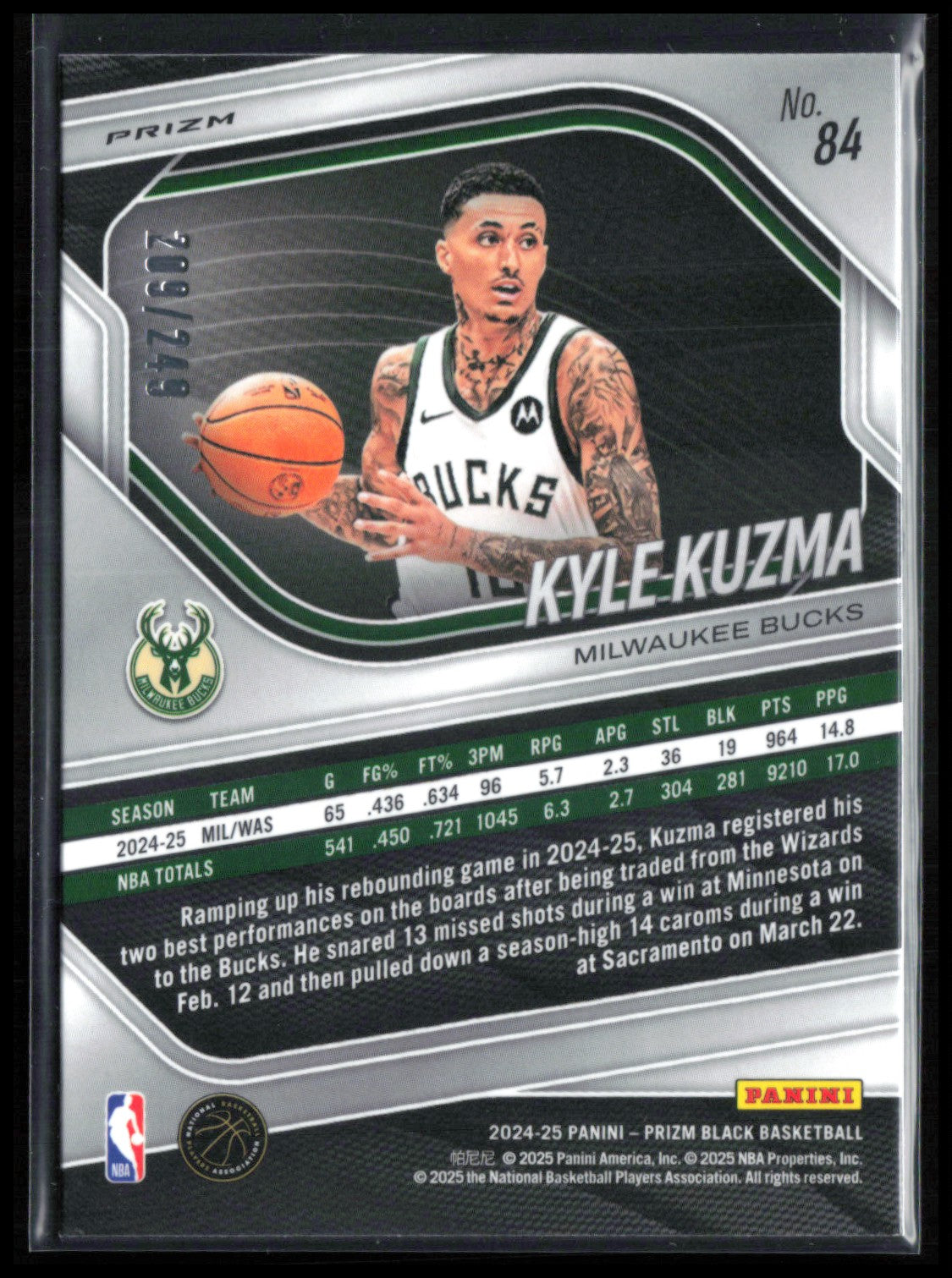 Kyle Kuzma Flash /249