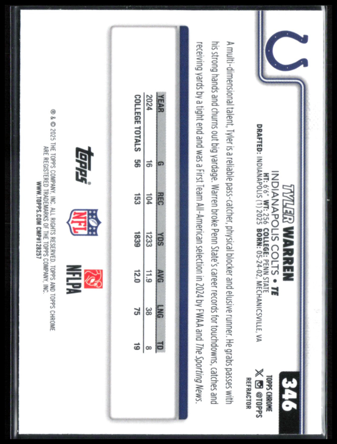 Tyler Warren RC Refractor