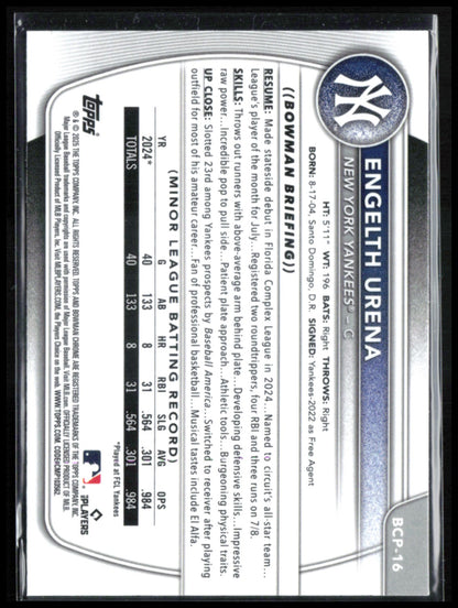 Engelth Urena 1st Bowman Mojo