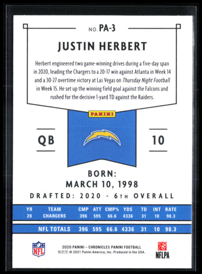 Justin Herbert RC