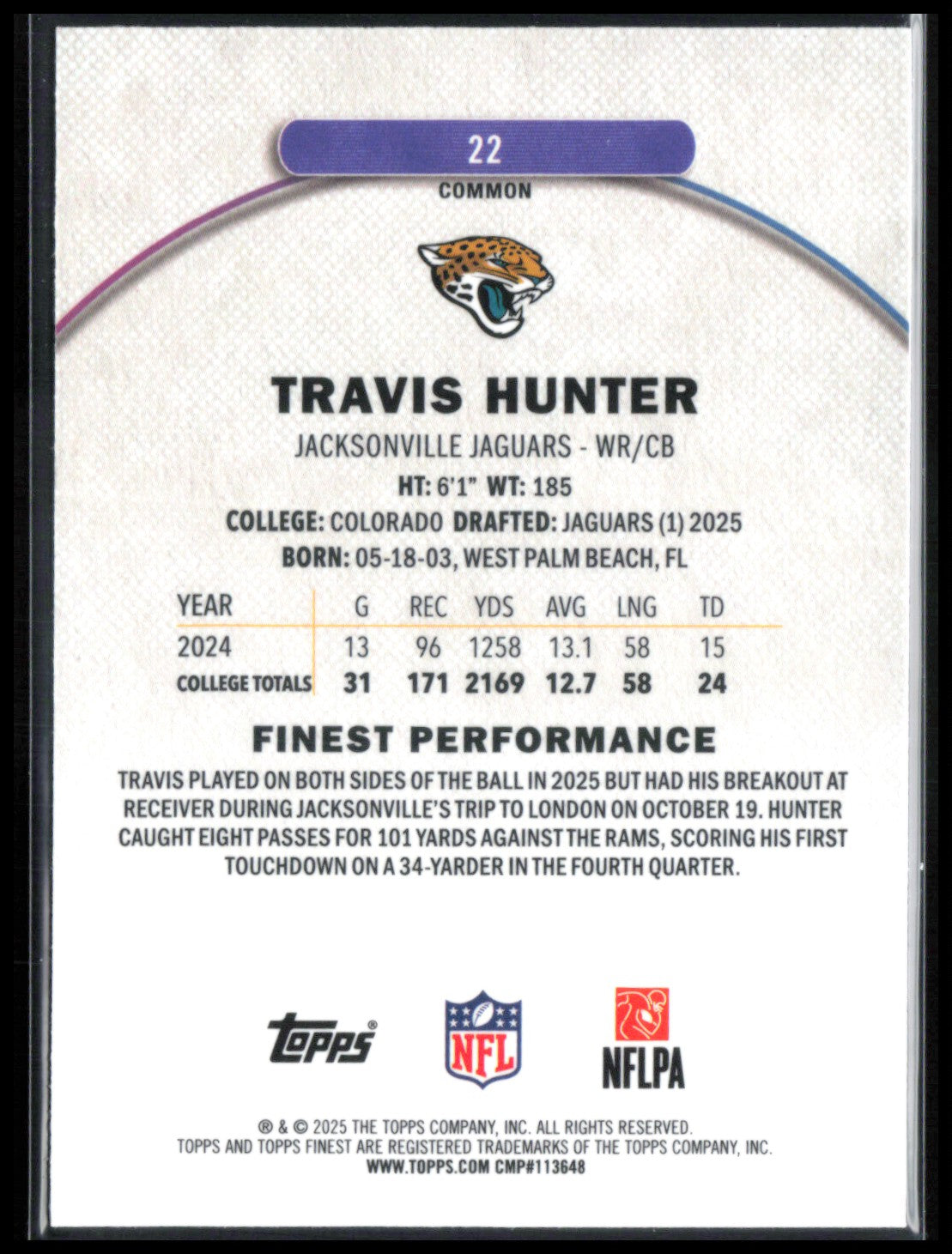 Travis Hunter RC