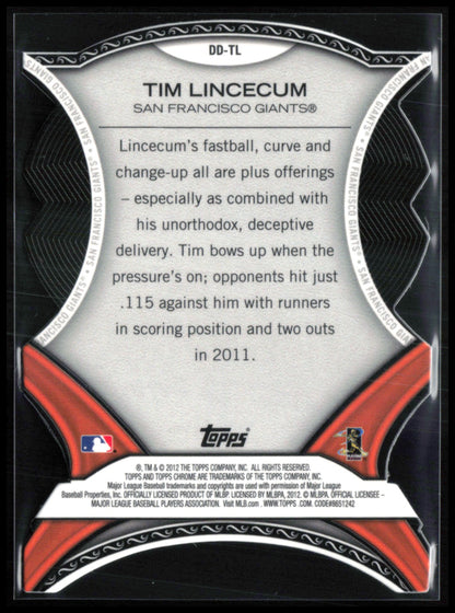 Tim Lincecum Orange Dynamic Die-Cuts