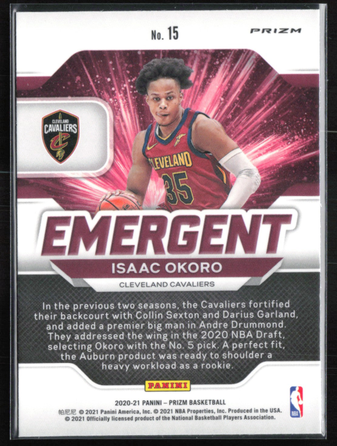 Isaac Okoro RC Silver Emergent