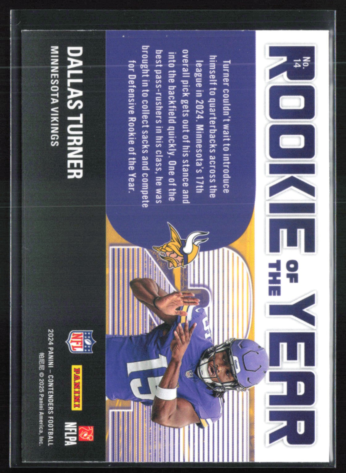 Dallas Turner RC ROTY